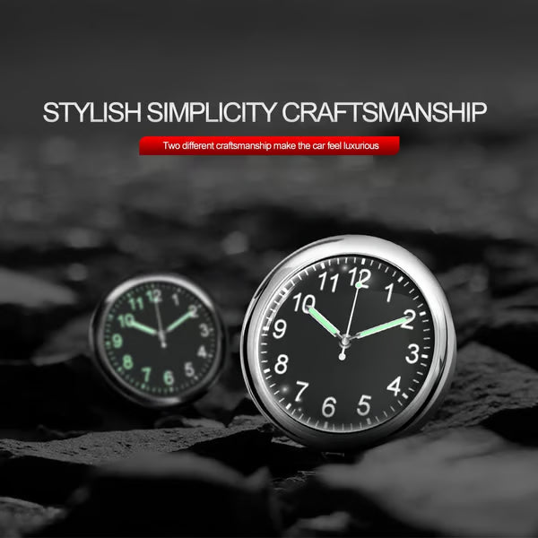 🔥Vintage gift-Luminous decoration mini clock for car/motorcycle/Sewing machine